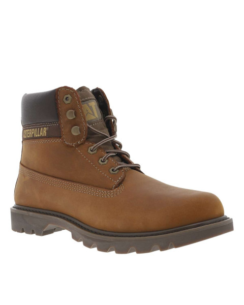 Boots en cuir nubuck marron...