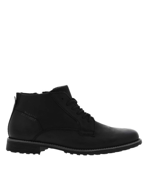Bottines noires en cuir à...