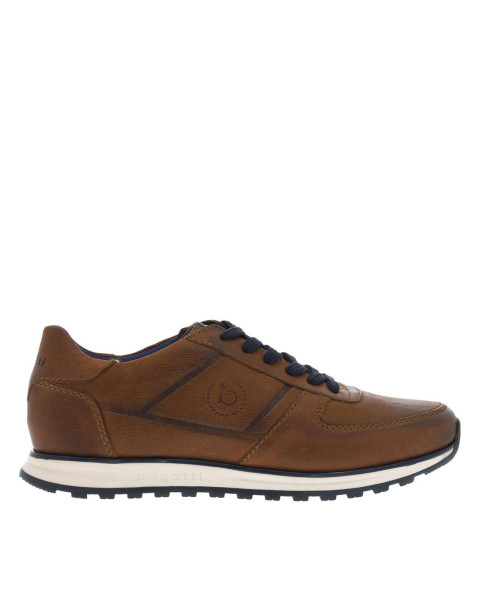 Sneakers en cuir marron...