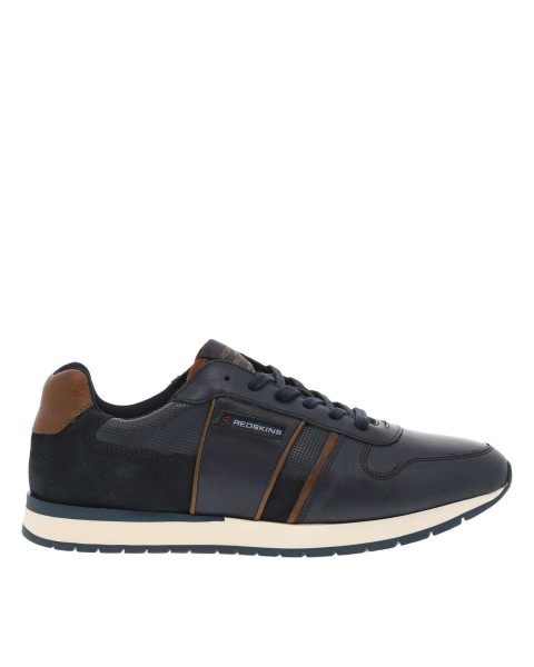 Sneakers en cuir bleu...