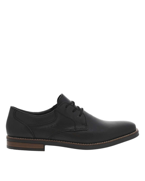 Derbies en cuir noir à...