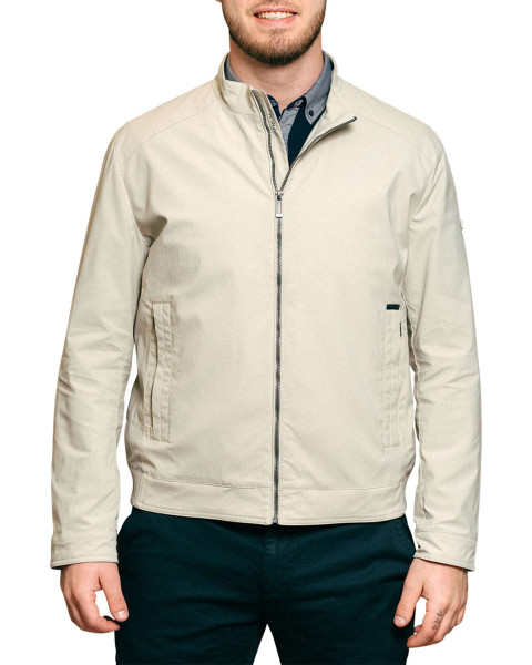 Blouson beige uni pourvu...