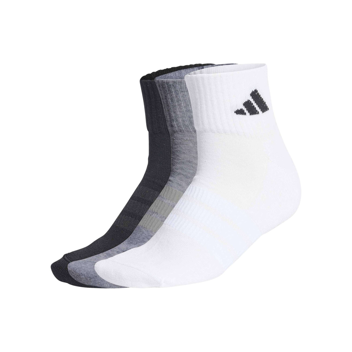 Lot de 3 paires de chaussettes basses multicolores pourvues du logo de la marque