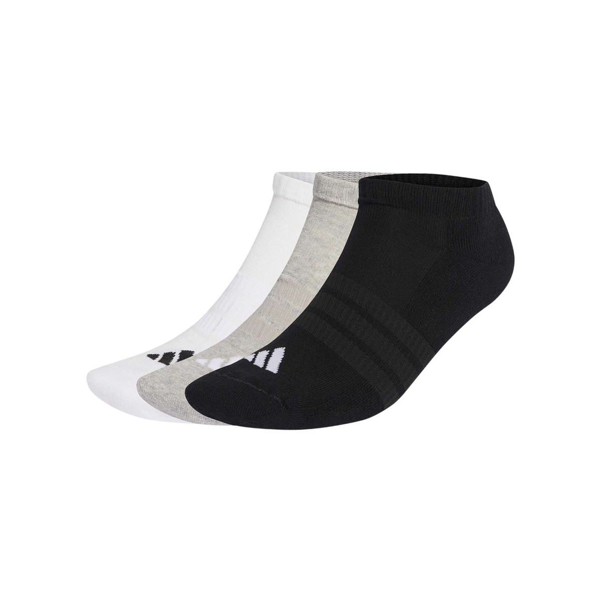 Lot de 3 paires de chaussettes basses multicolores pourvues du logo de la marque