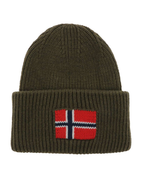 Bonnet kaki en maille...