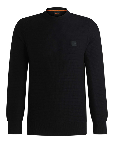 Pull en coton noir pourvu...
