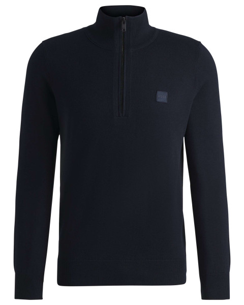 Sweat en coton marine uni...