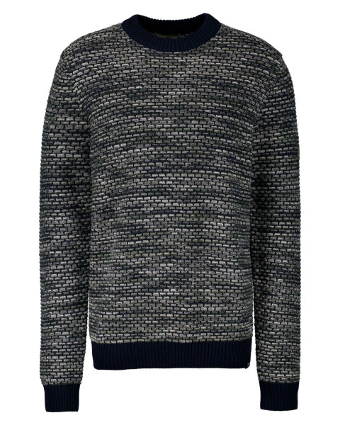 Pull droit en coton effet...