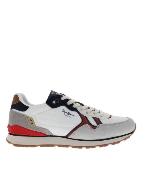 Baskets running en cuir...