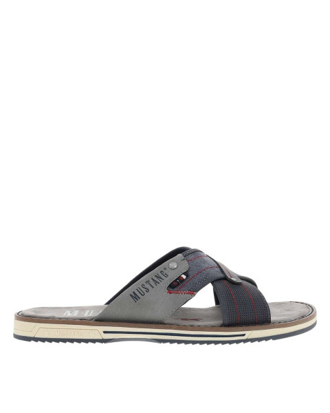Mules bleu marine avec un...