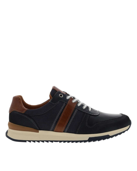 Baskets running en cuir...