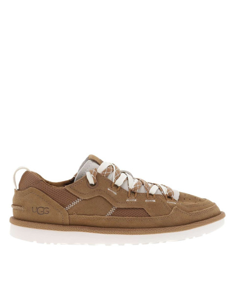 Sneakers naturelles en cuir...