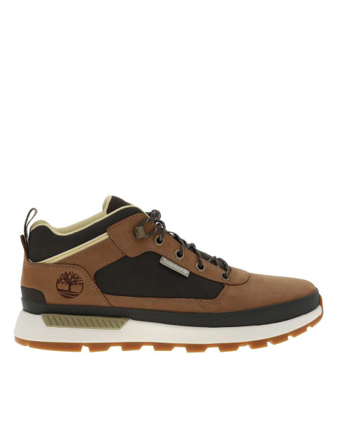 Sneakers marron en cuir...