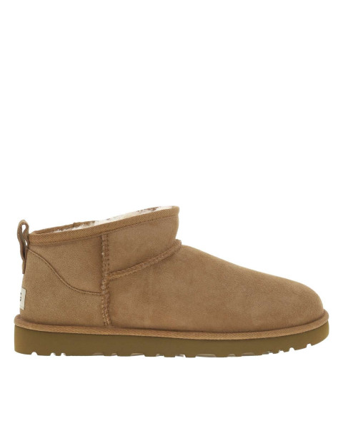 Boots en cuir camel à talon...