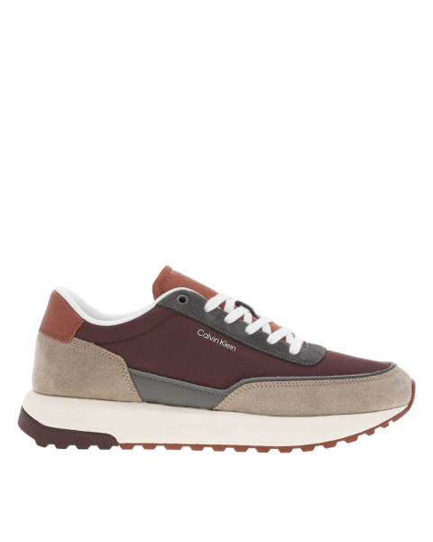 Baskets running en cuir...