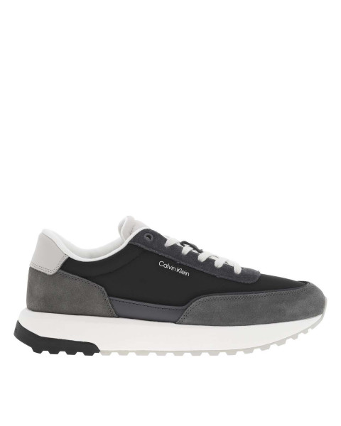 Baskets running en cuir...
