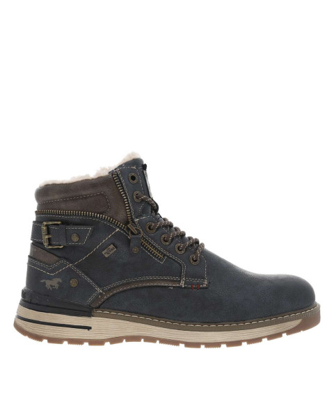 Bottines bleu marine à...