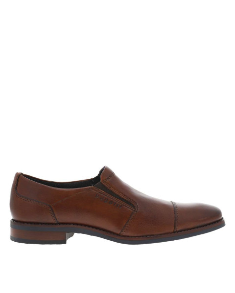 Mocassins en cuir cognac à...