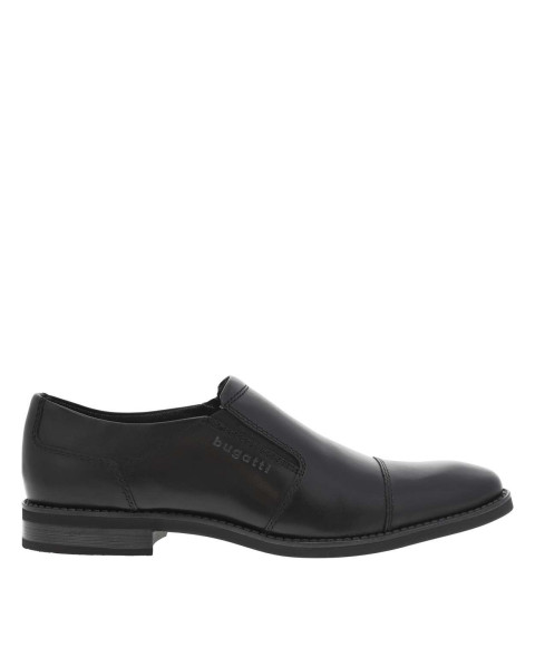 Mocassins en cuir noirs à...