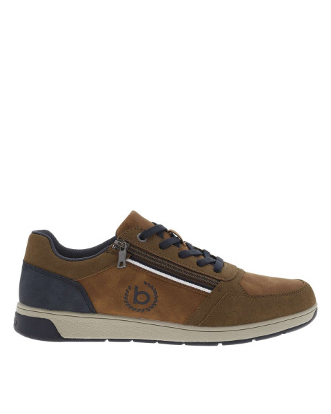 Sneakers en croûte de cuir...
