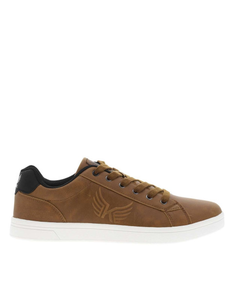 Tennis cognac à talon plat...