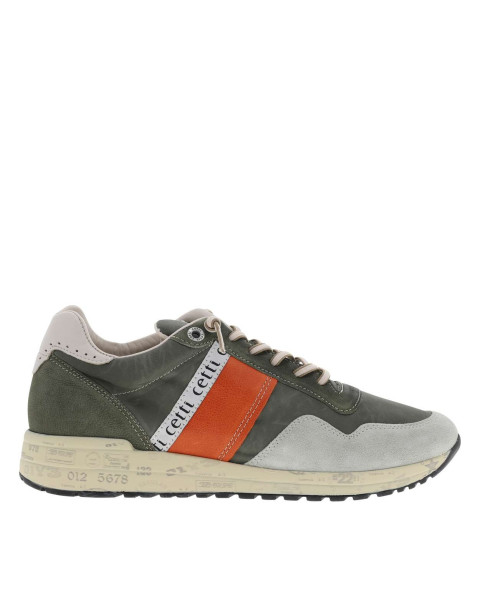 Baskets running en cuir...