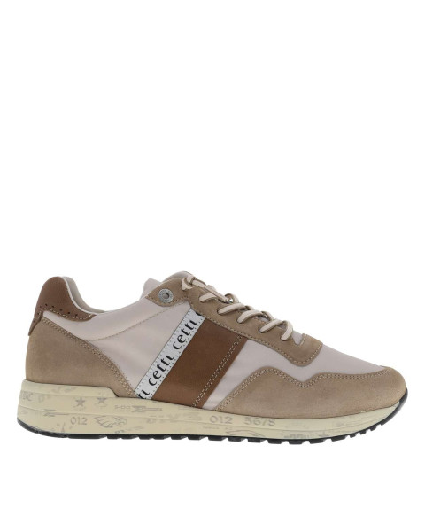 Baskets running en cuir...