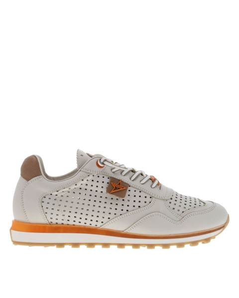 Baskets running en cuir...
