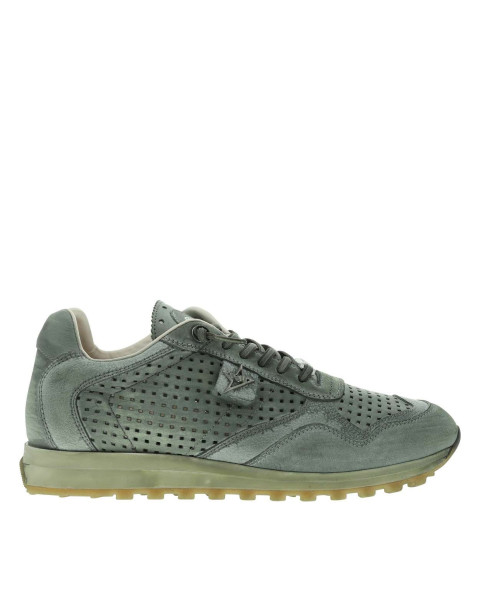 Baskets running en cuir...