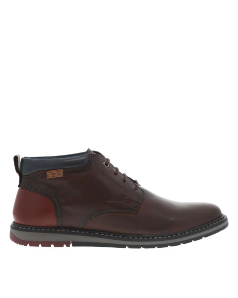 Bottines en cuir moka à...