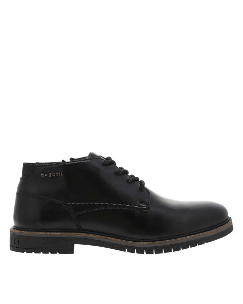 Bottines en cuir noires à...
