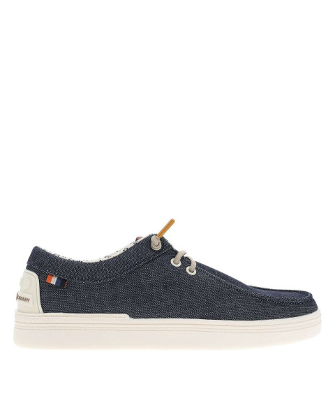 Baskets toile basse bleu...