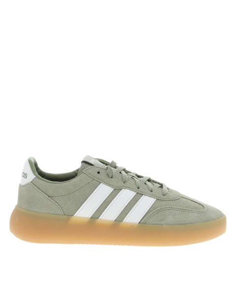 Baskets en cuir vert avec...