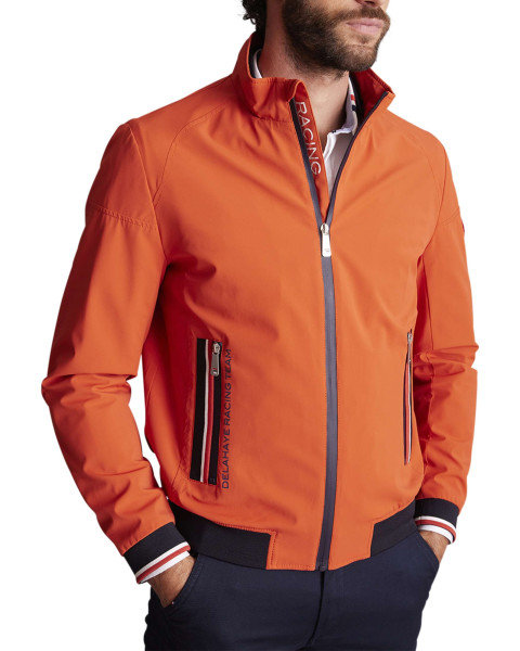 Blouson en coton orange uni...