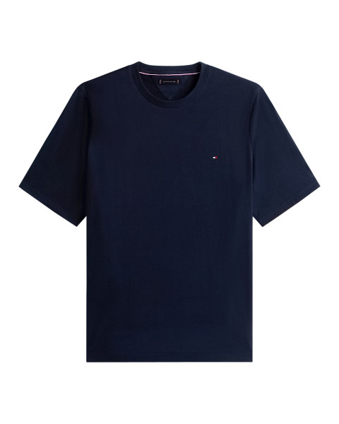 T-shirt en coton marine à...