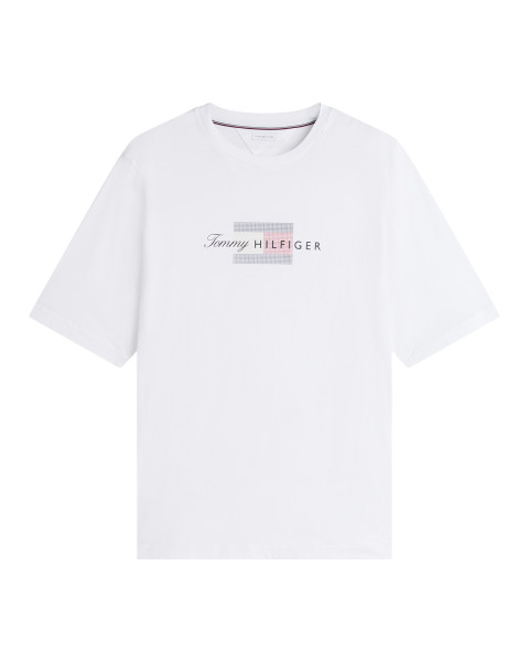 T-shirt en coton blanc à...