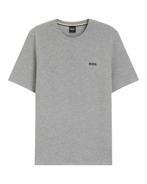 T-shirt gris uni avec une...