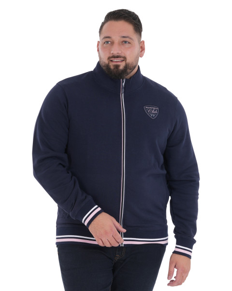 Sweat zippé en coton...