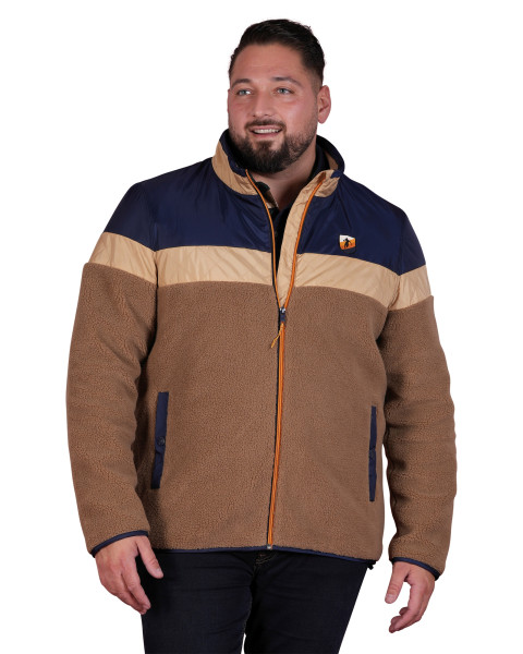 Blouson camel uni avec une...