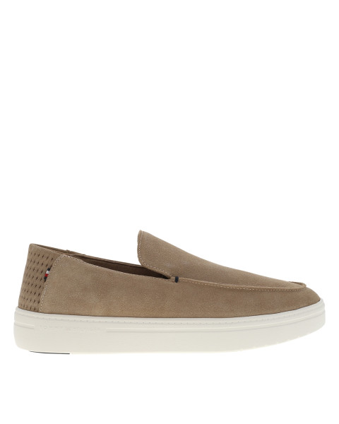 Mocassins en cuir camel à...