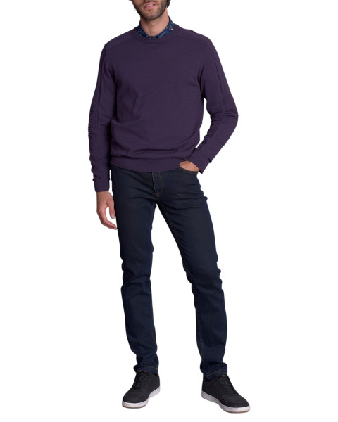 Pull violet uni avec une...