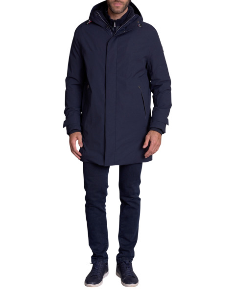 Parka marine uni avec une...