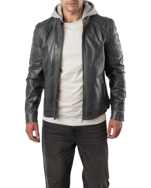 Blouson en cuir de mouton...