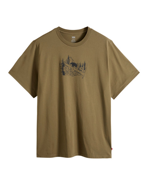 T-shirt en coton kaki...