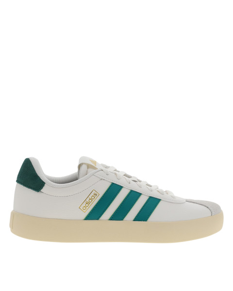Tennis en cuir écru à talon...