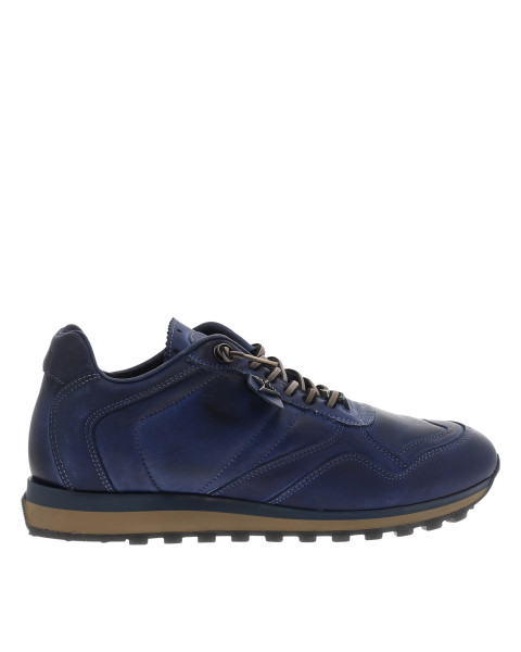 Baskets running en cuir...