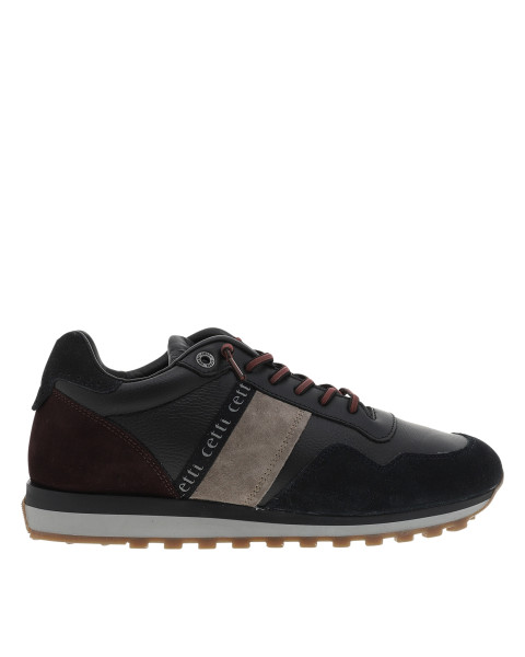 Baskets running en cuir...