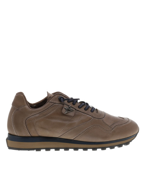 Baskets running en cuir...