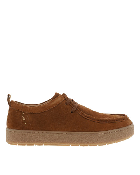 Mocassins en cuir brun à...