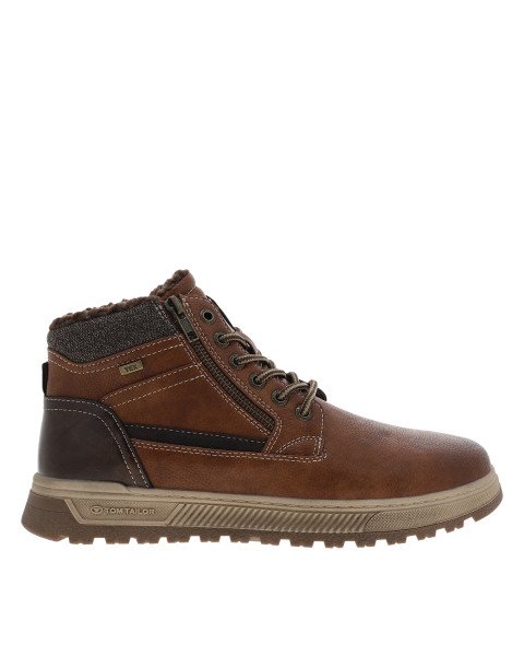 Bottines brun à talon plat...